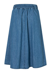 Jeansrock Midi aus Baumwolle