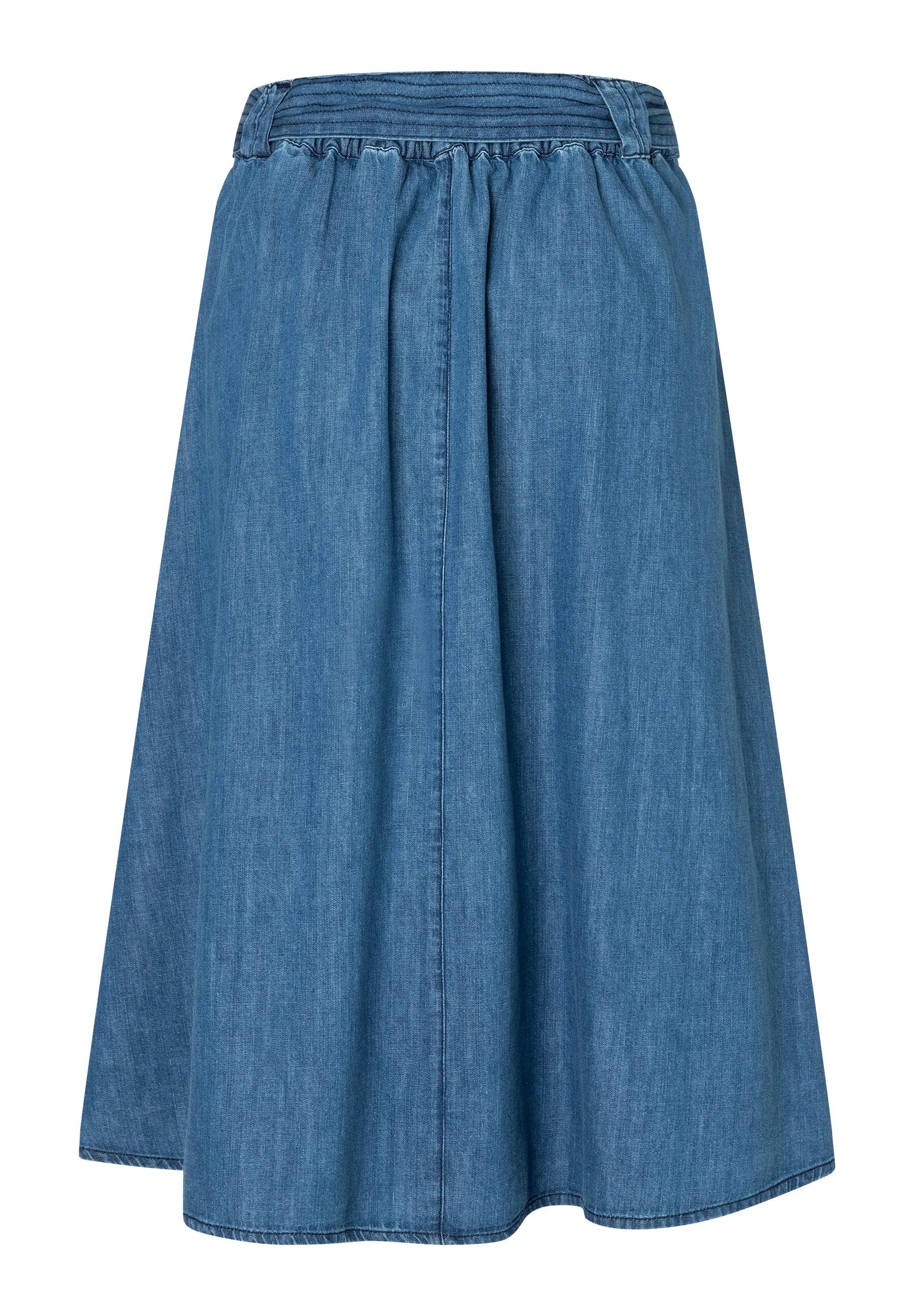Jeansrock Midi aus Baumwolle