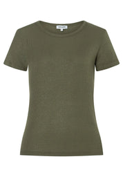 Ripp-T-Shirt mit Glanz-Effekt