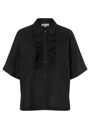 Rüschenbluse aus Viskosemix