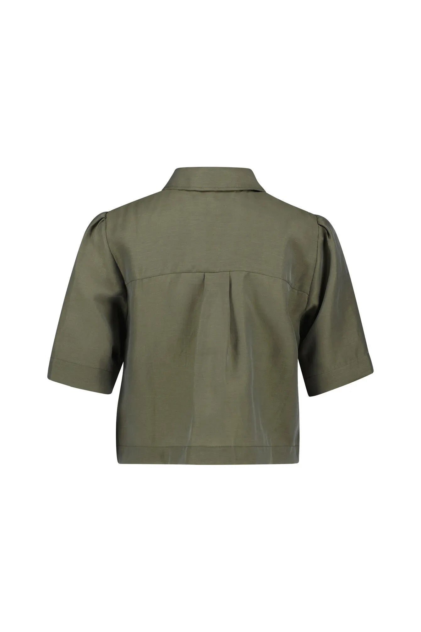 Overshirt aus Lyocell-, Leinenmix