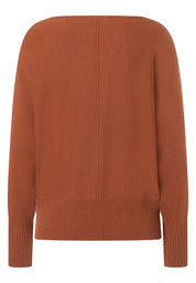 Feinstrickpullover mit Fledermausärmeln