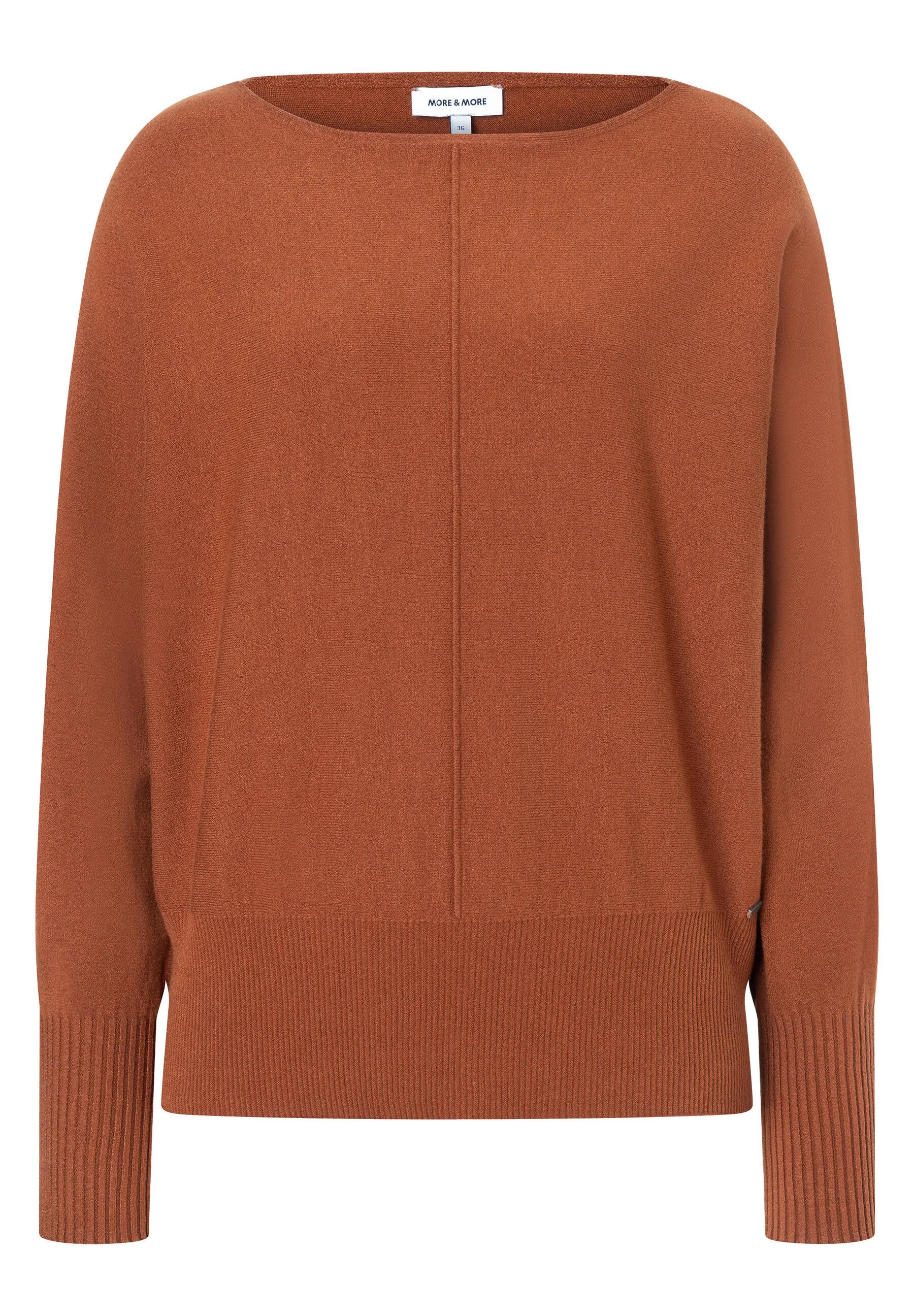 Feinstrickpullover mit Fledermausärmeln