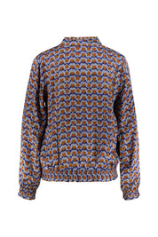 Satinbluse mit Print