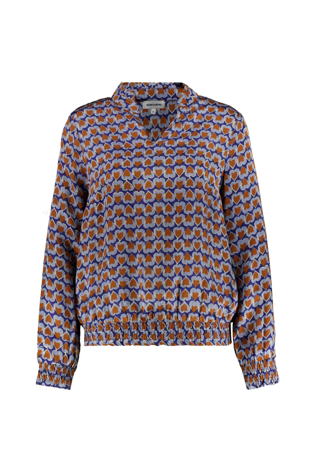Satinbluse mit Print