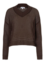 Strickpullover mit V-Ausschnitt
