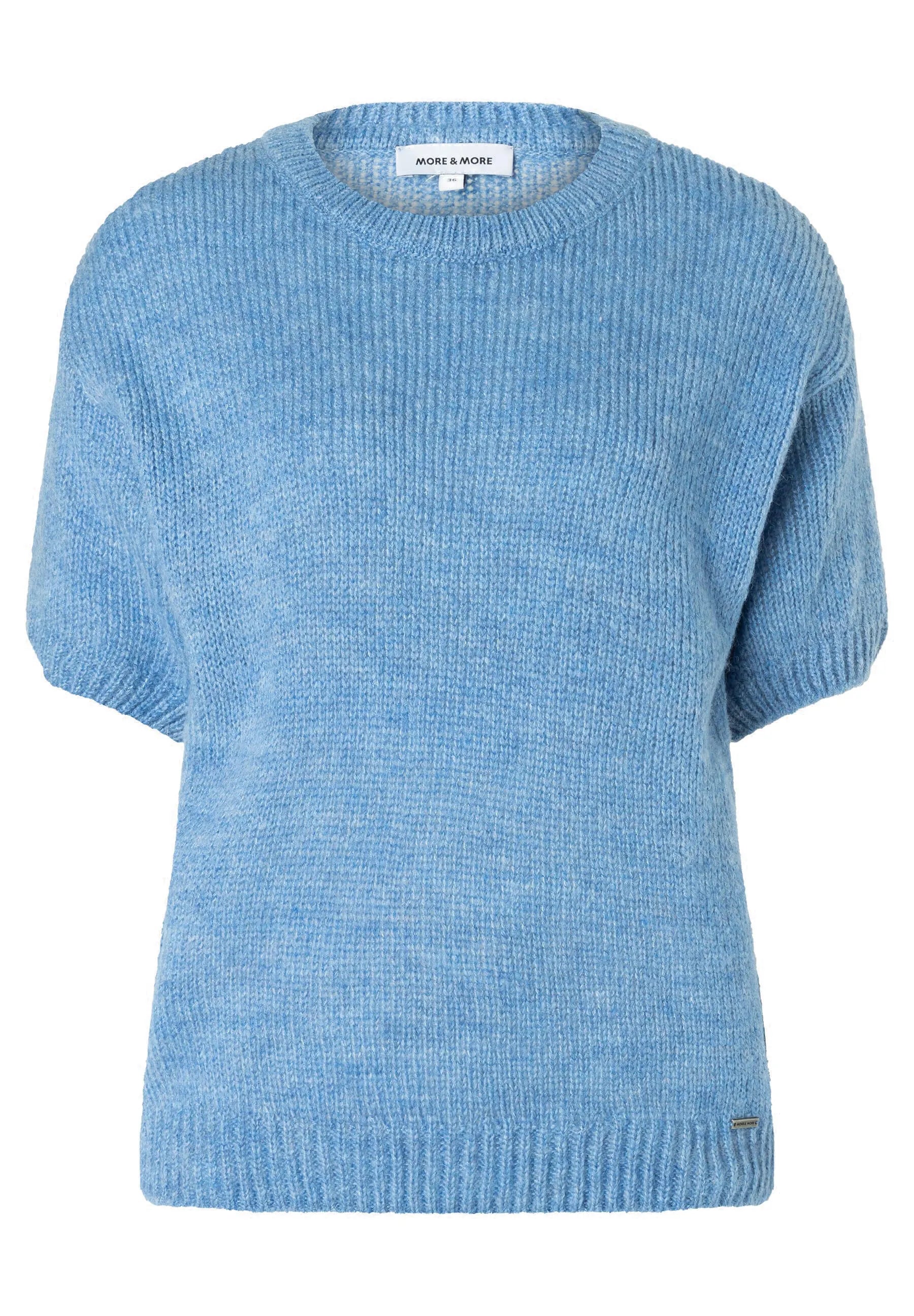 Strick-T-Shirt aus Wollmix