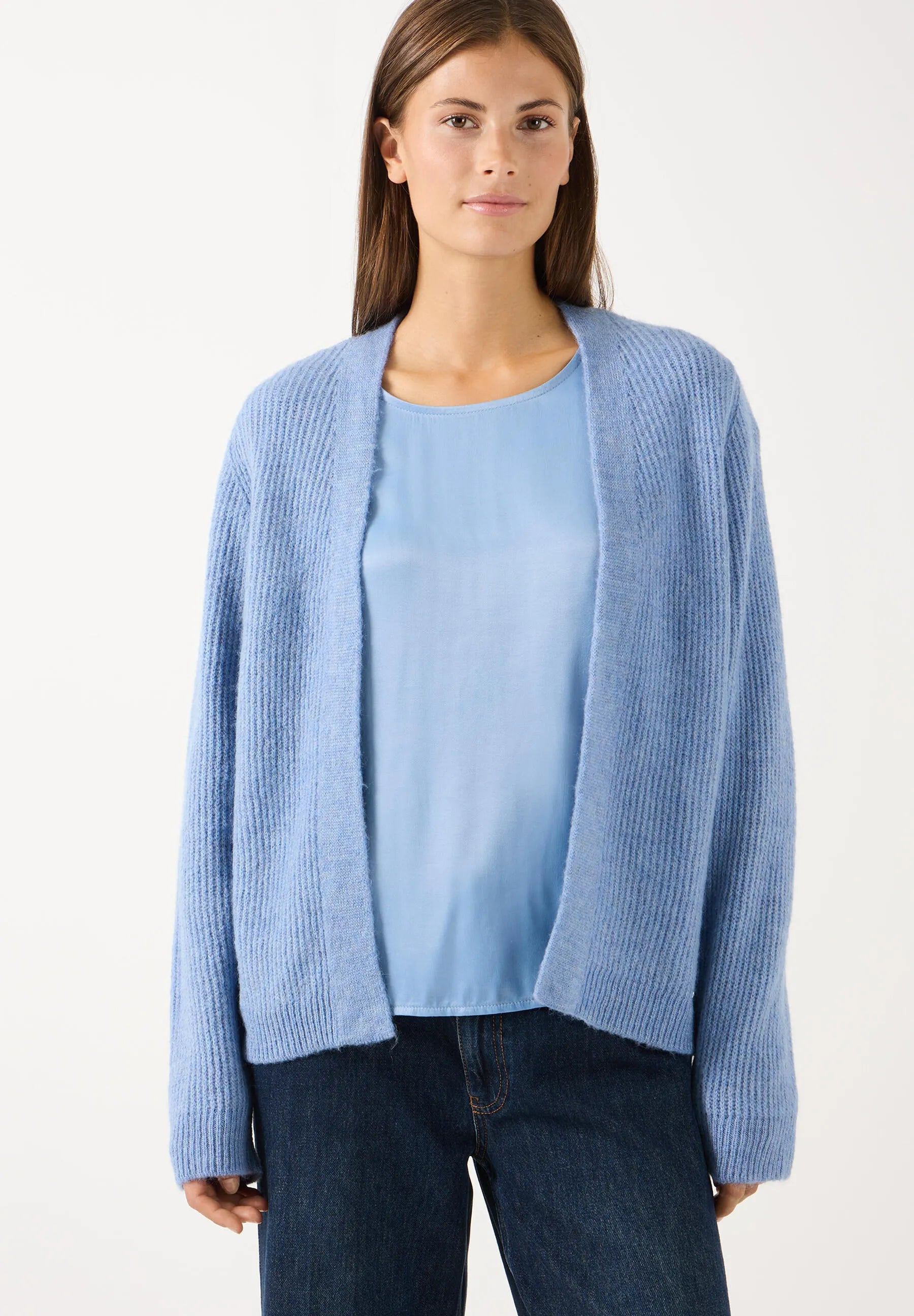 Strick-Cardigan aus Wollmix