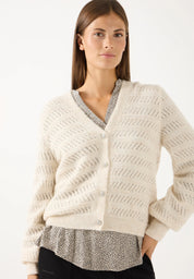 Strick-Cardigan aus Wollmix
