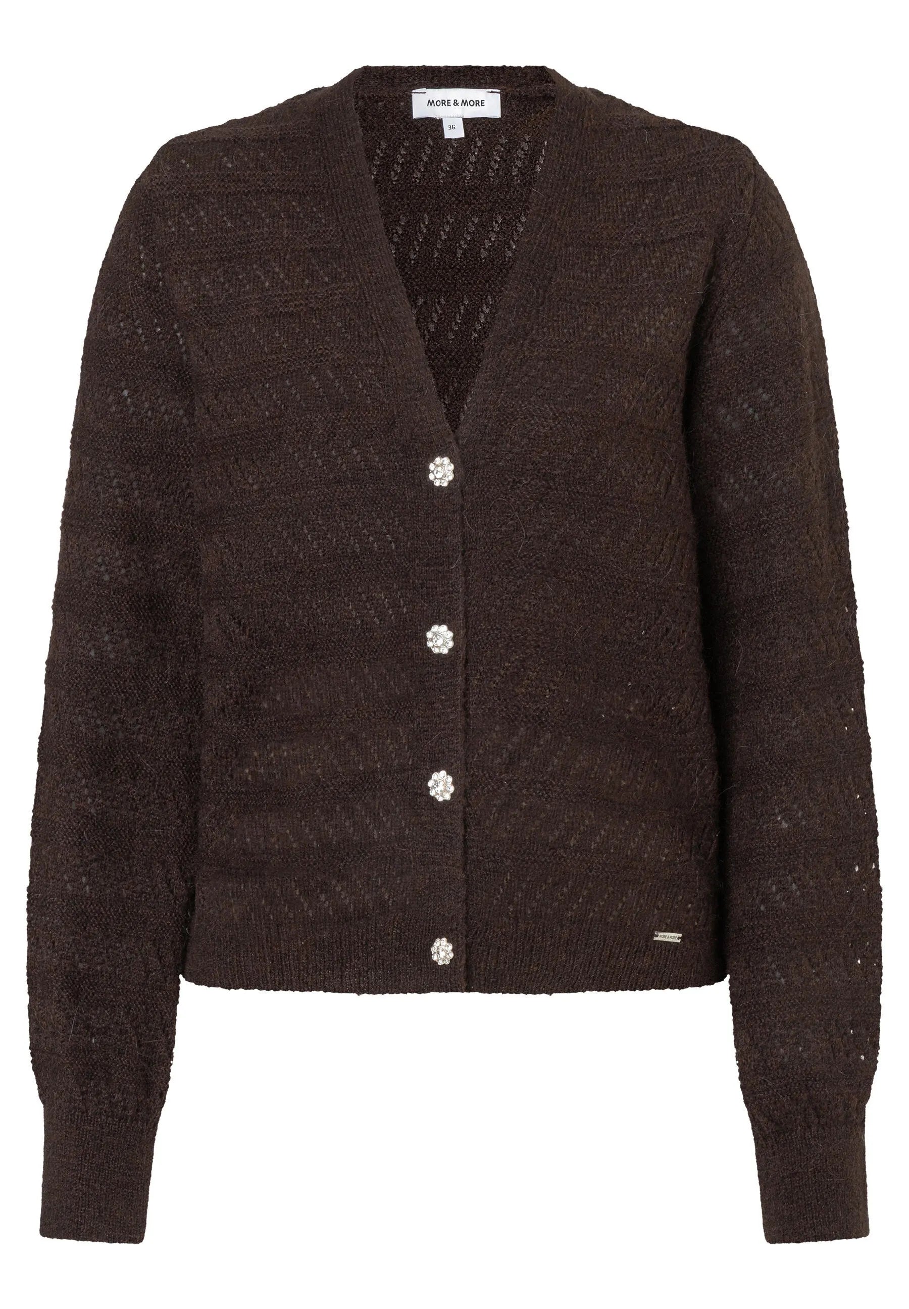 Strick-Cardigan aus Wollmix