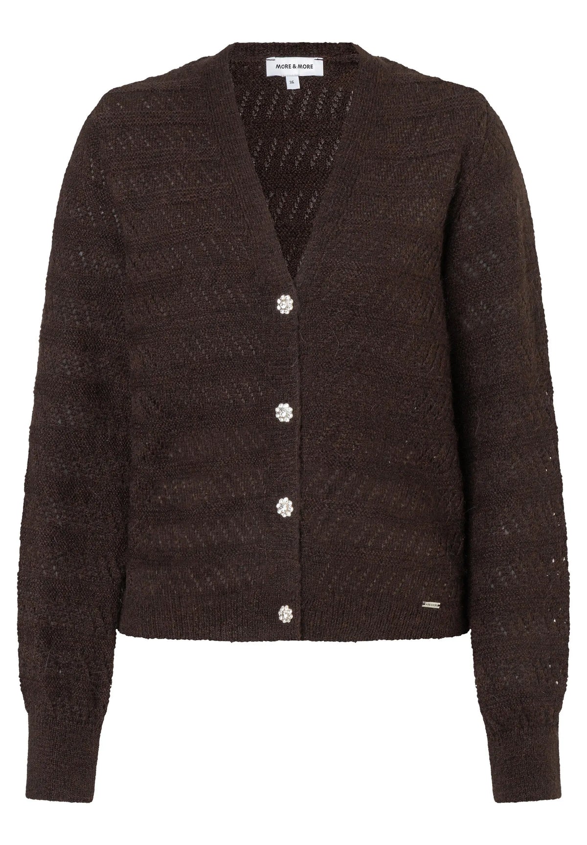 Strick-Cardigan aus Wollmix