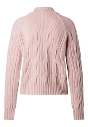 Strickpullover mit Zopfmuster