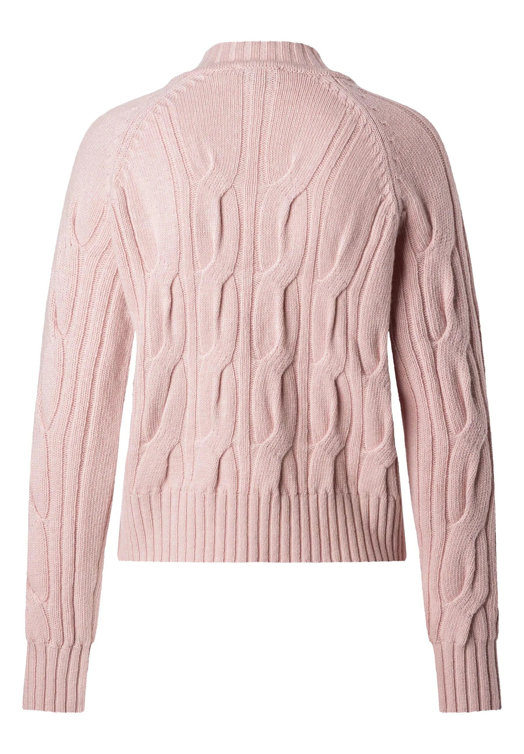 Strickpullover mit Zopfmuster