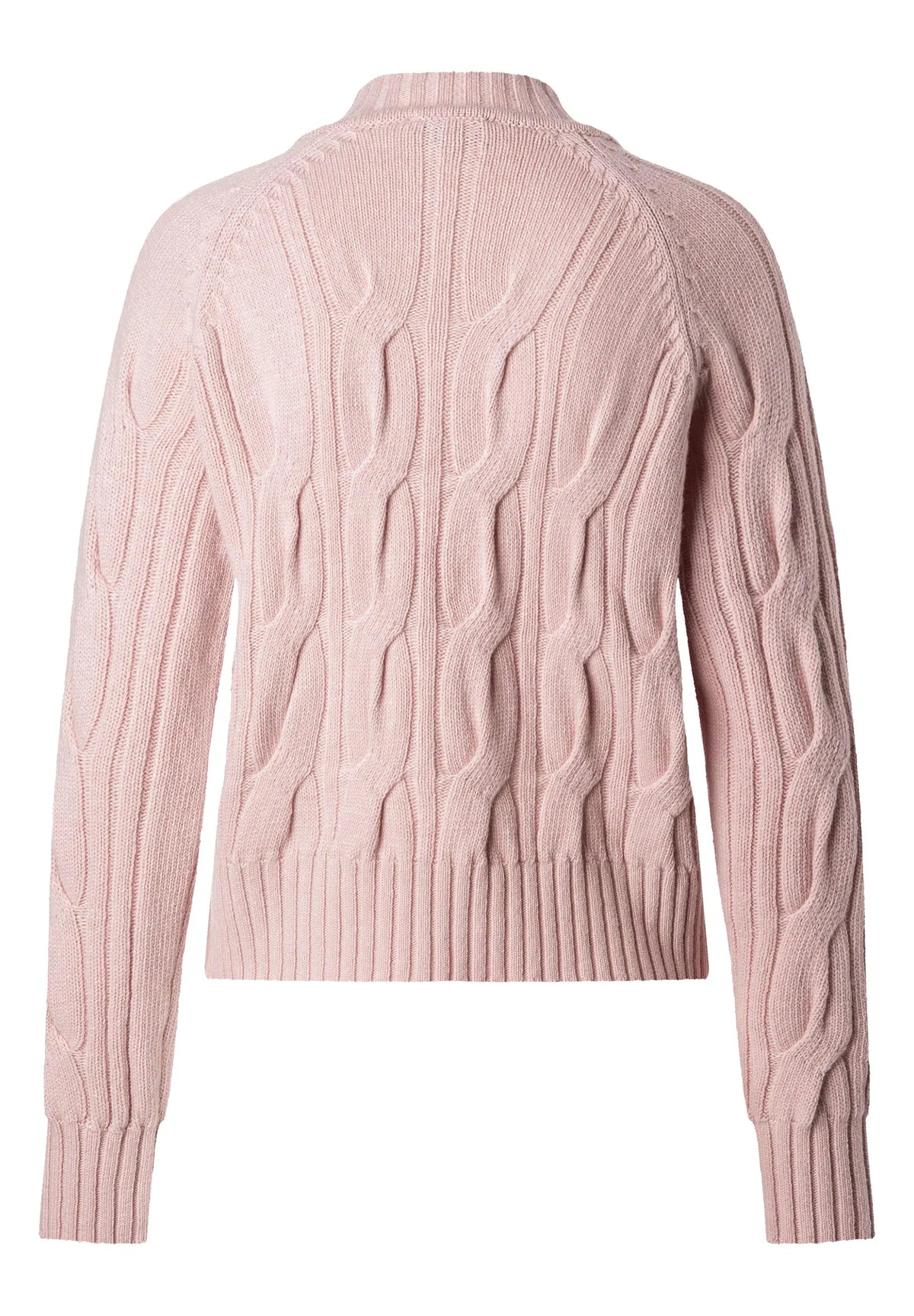 Strickpullover mit Zopfmuster