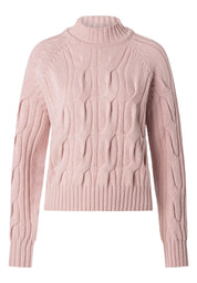 Strickpullover mit Zopfmuster