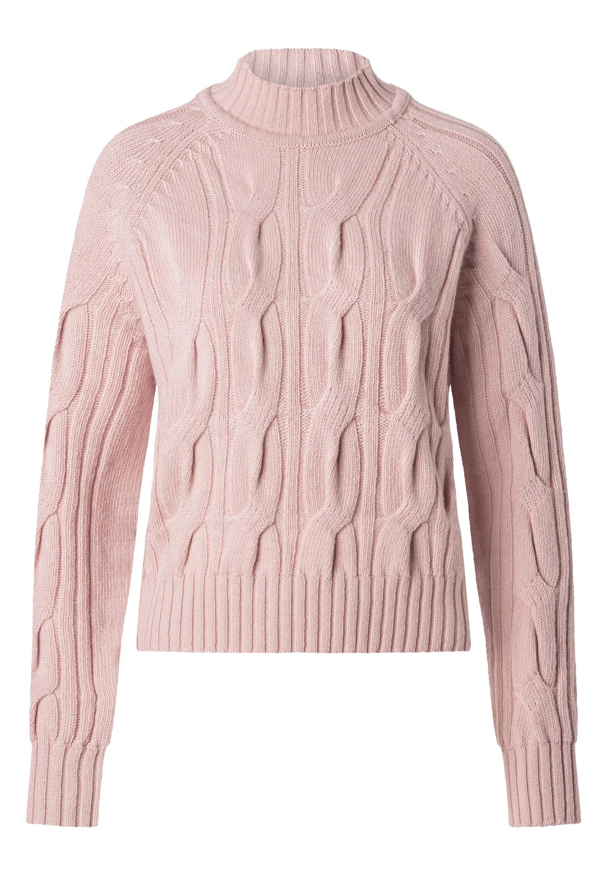 Strickpullover mit Zopfmuster