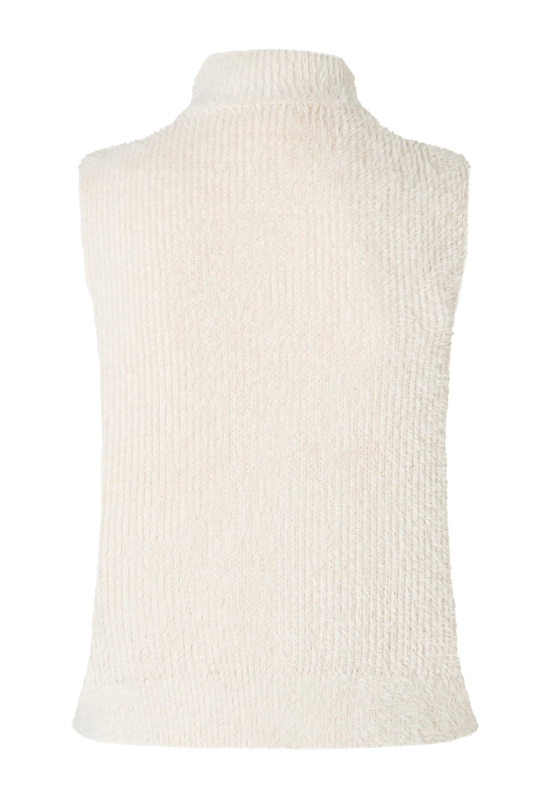 Strickweste mit Stehkragen