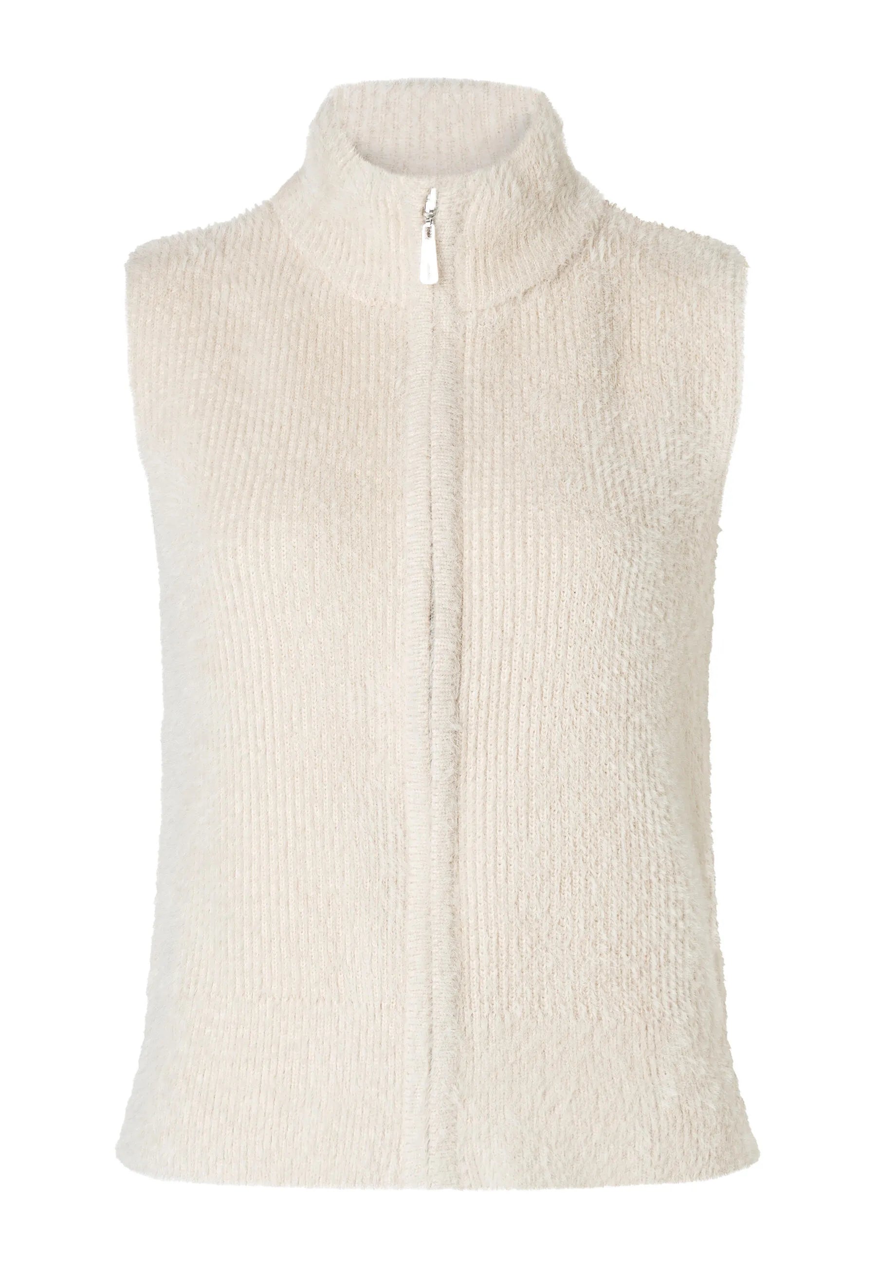 Strickweste mit Stehkragen