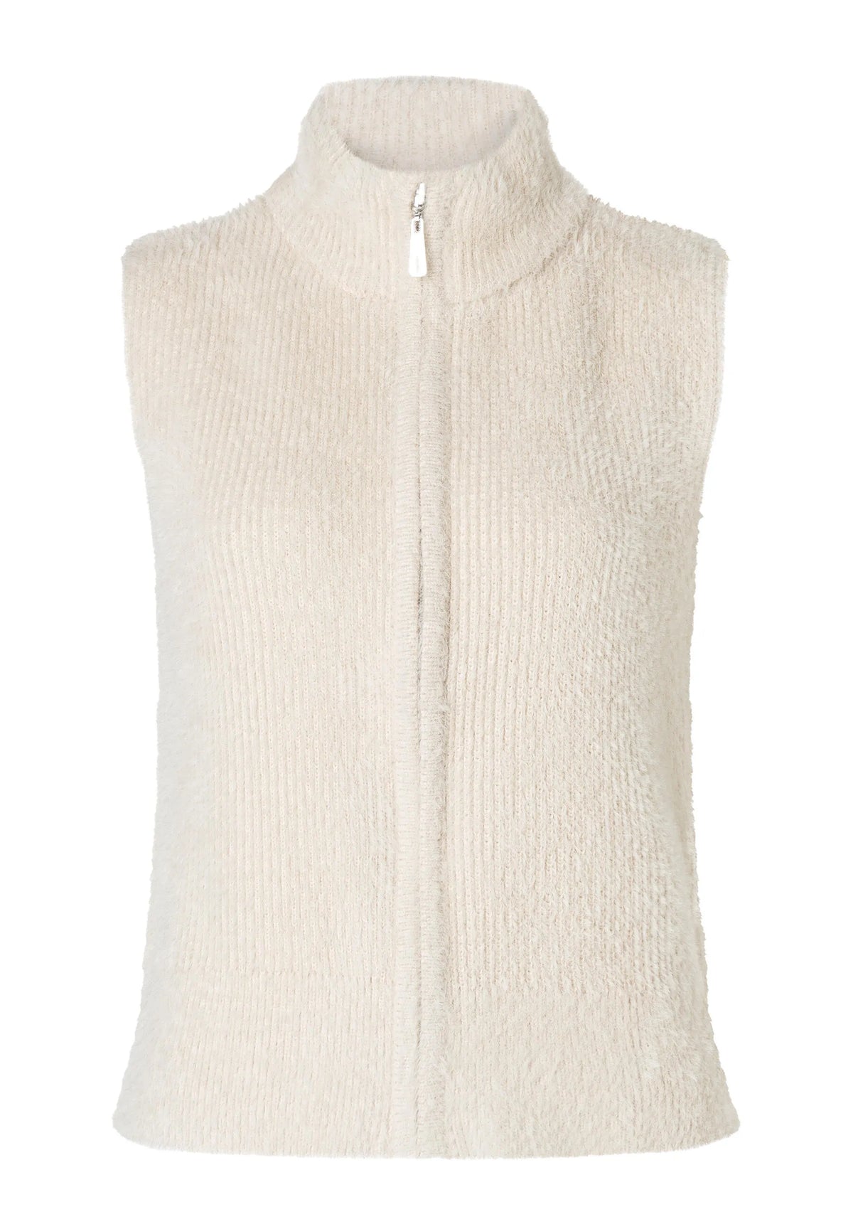 Strickweste mit Stehkragen