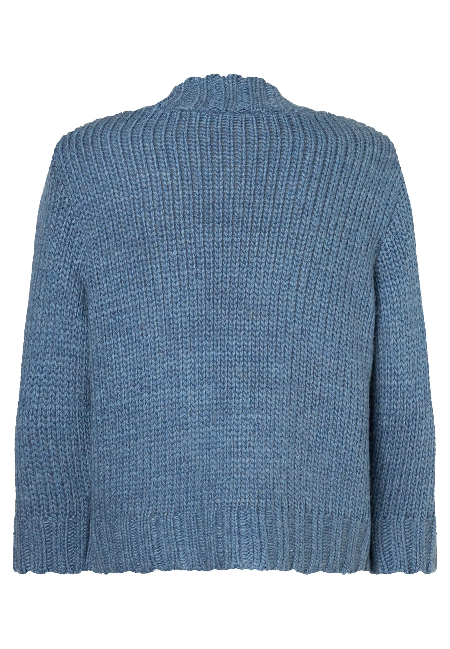 Strickjacke mit breiter Blende