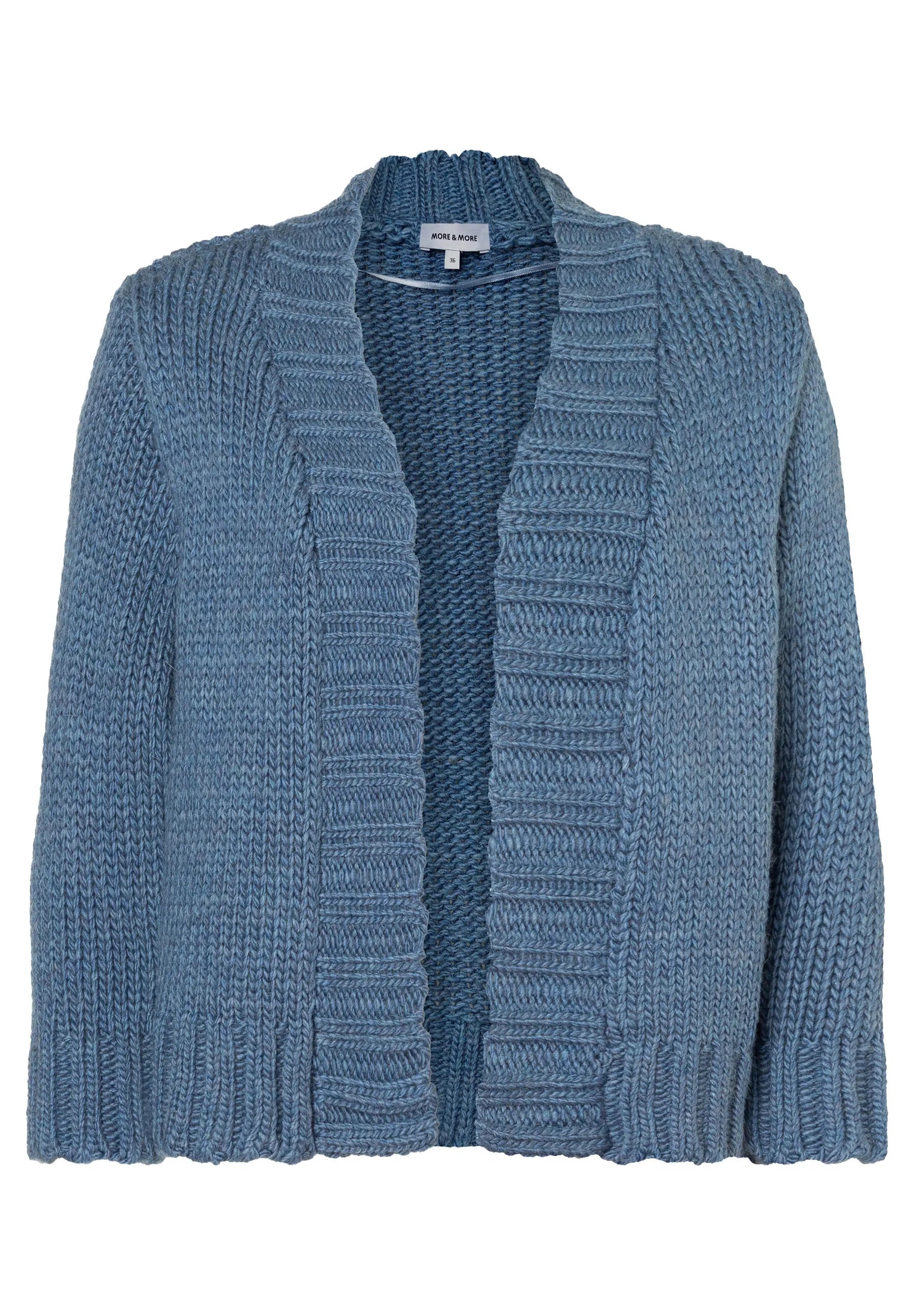 Strickjacke mit breiter Blende