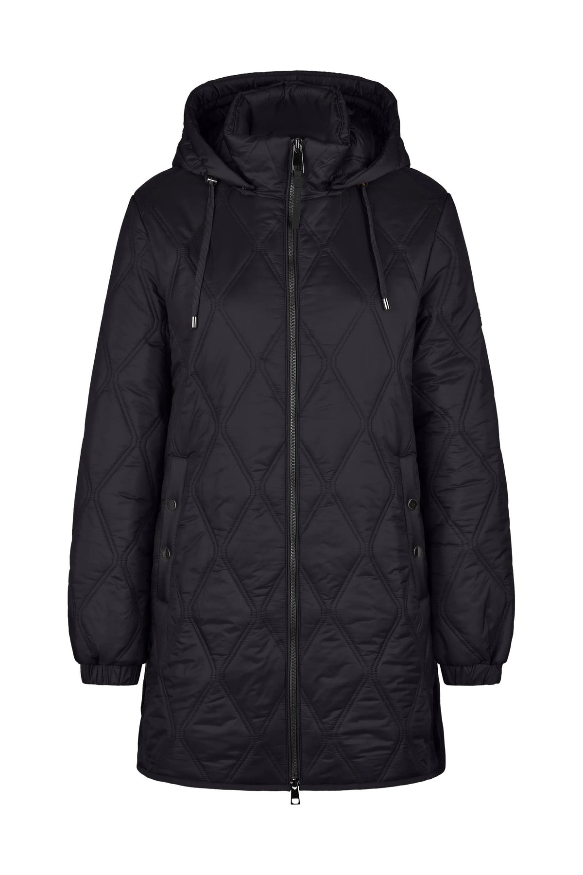 Sandwich-Steppjacke mit Kapuze