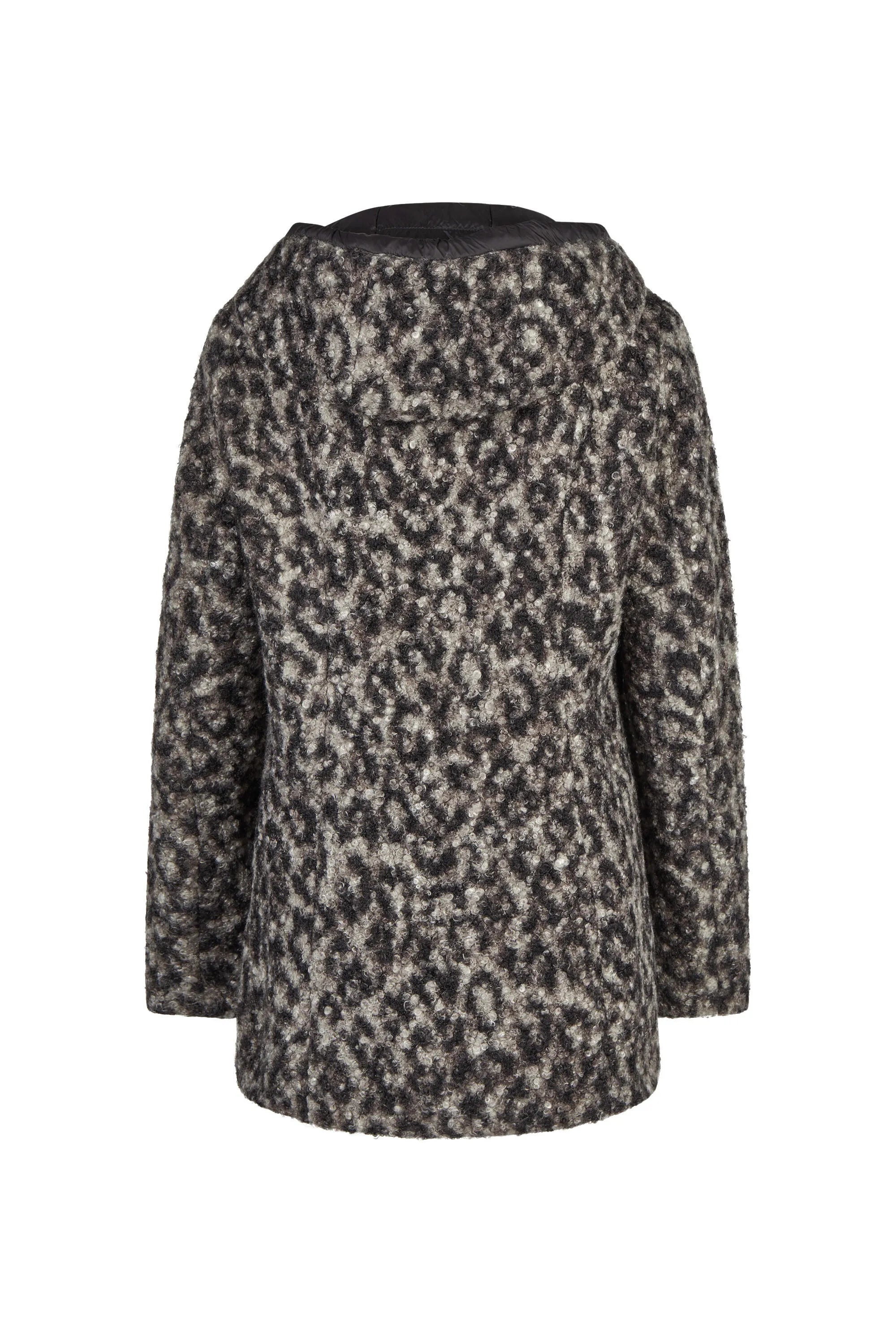 Wolljacke mit Kapuze