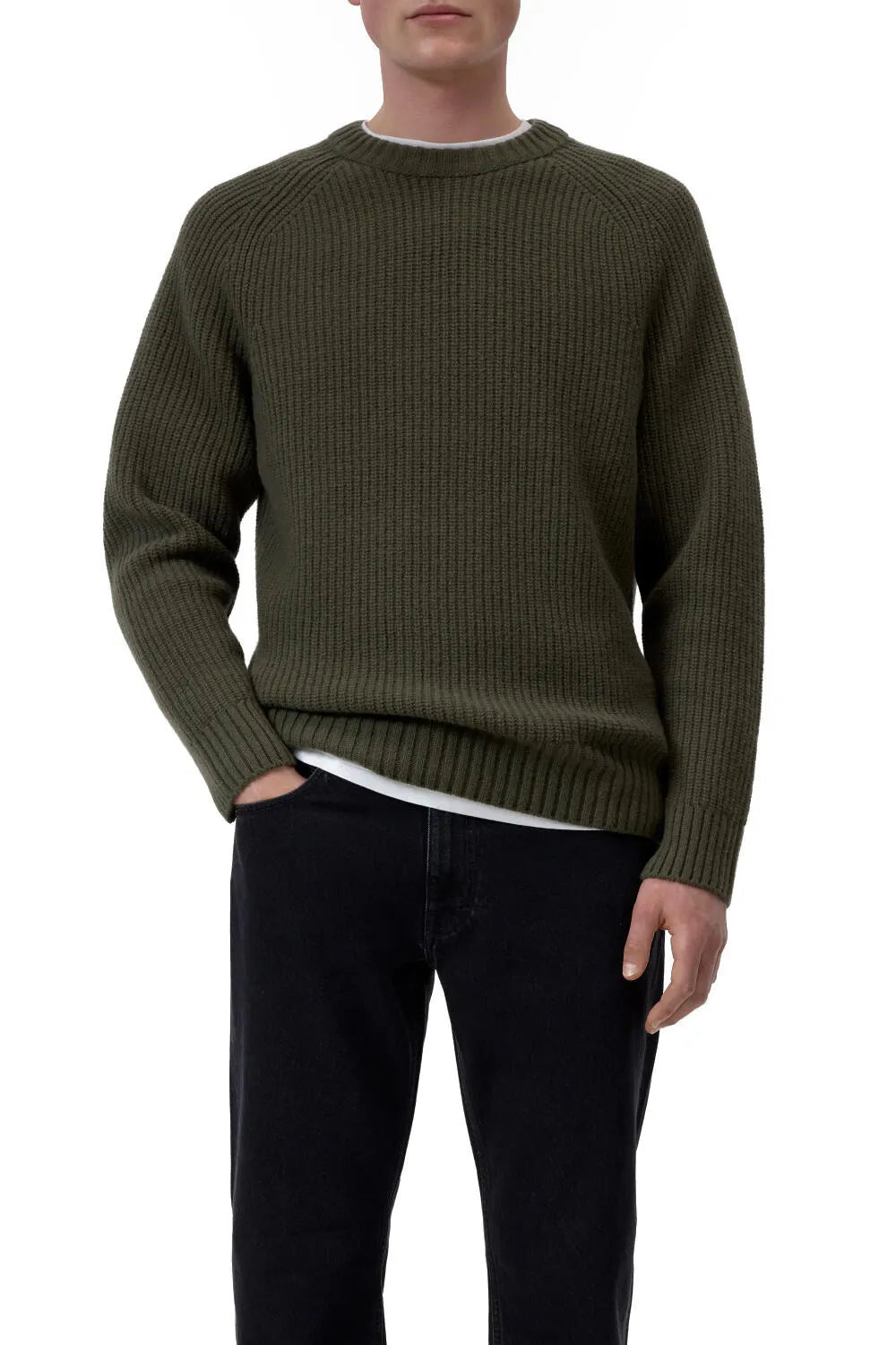 Strickpullover Regular Fit aus Wolle