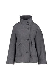 Wolljacke mit Stehkragen