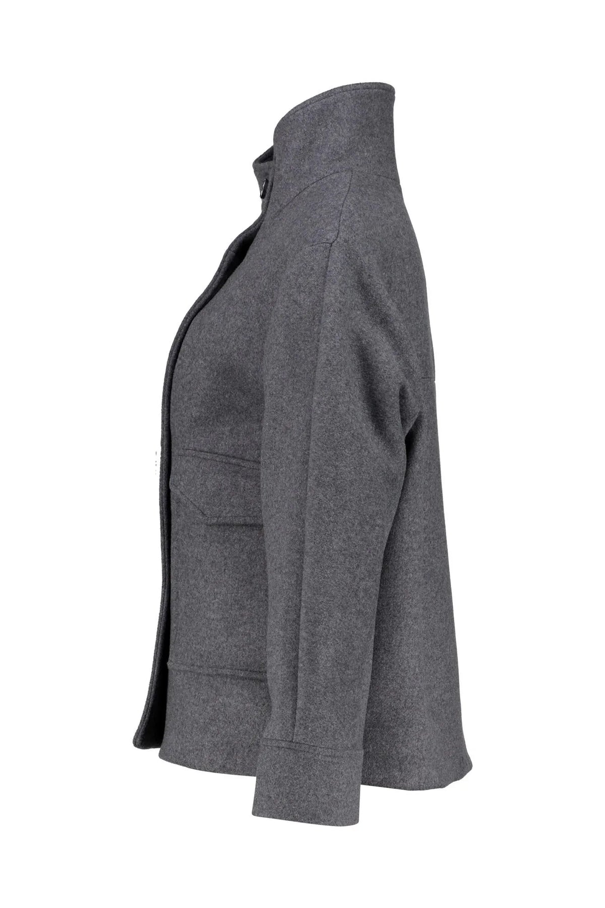 Wolljacke mit Stehkragen
