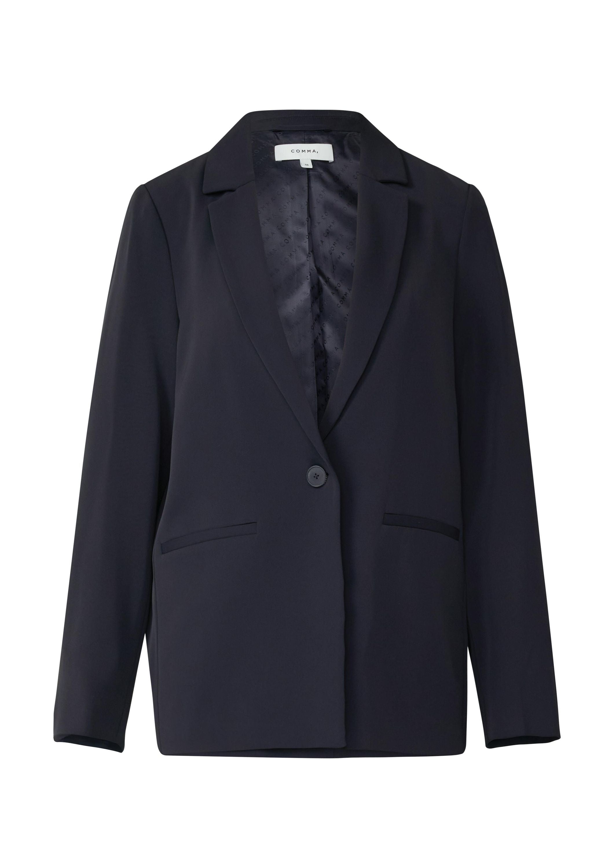 Blazer oversized mit Paspeltaschen