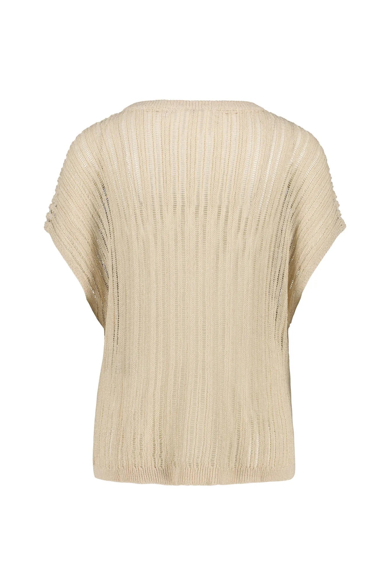 Strick-Poncho aus Glitzergarn