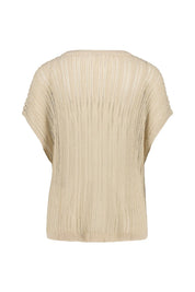 Strick-Poncho aus Glitzergarn