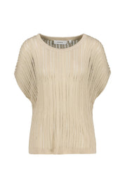 Strick-Poncho aus Glitzergarn