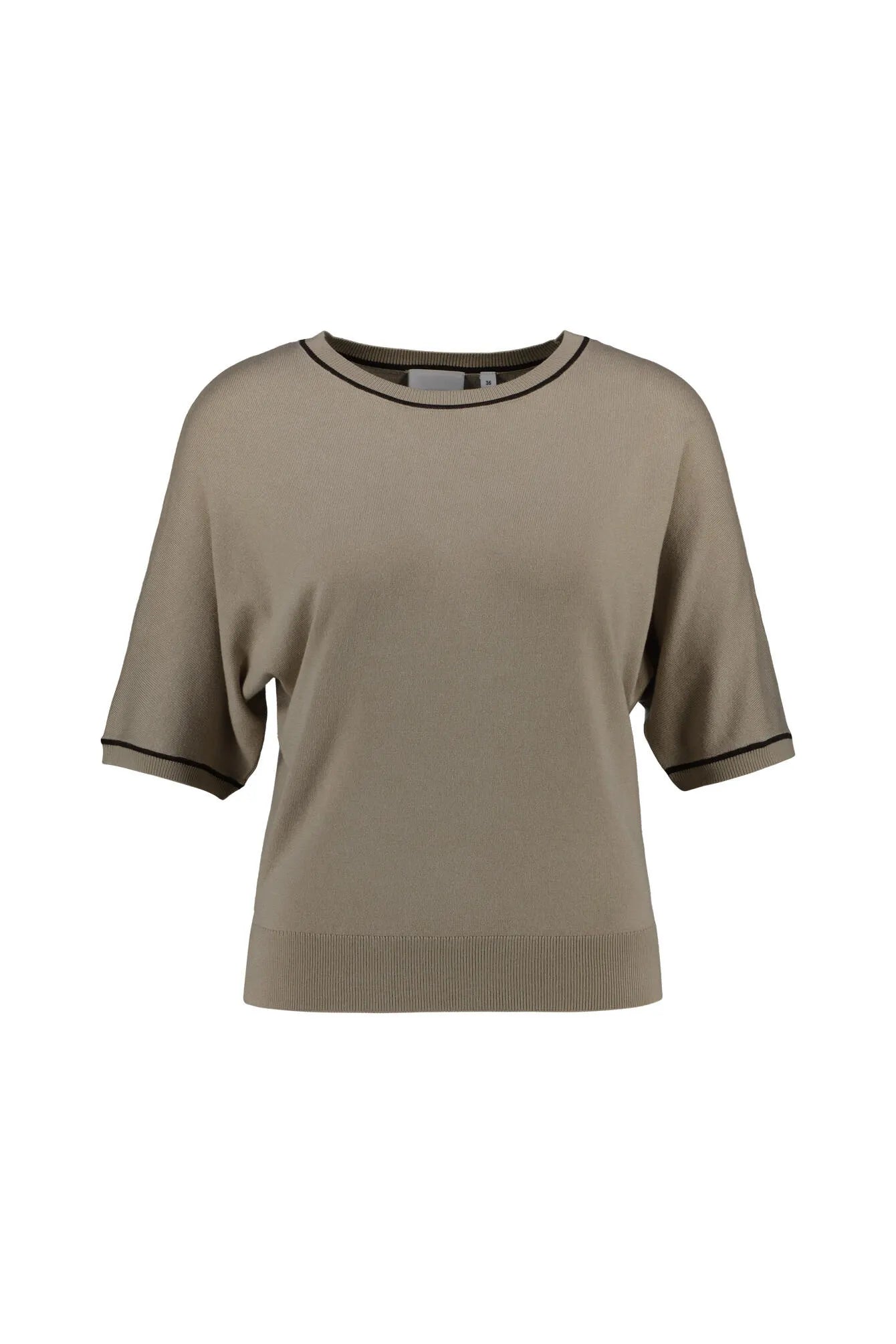 Strick-T-Shirt aus Viskosemix