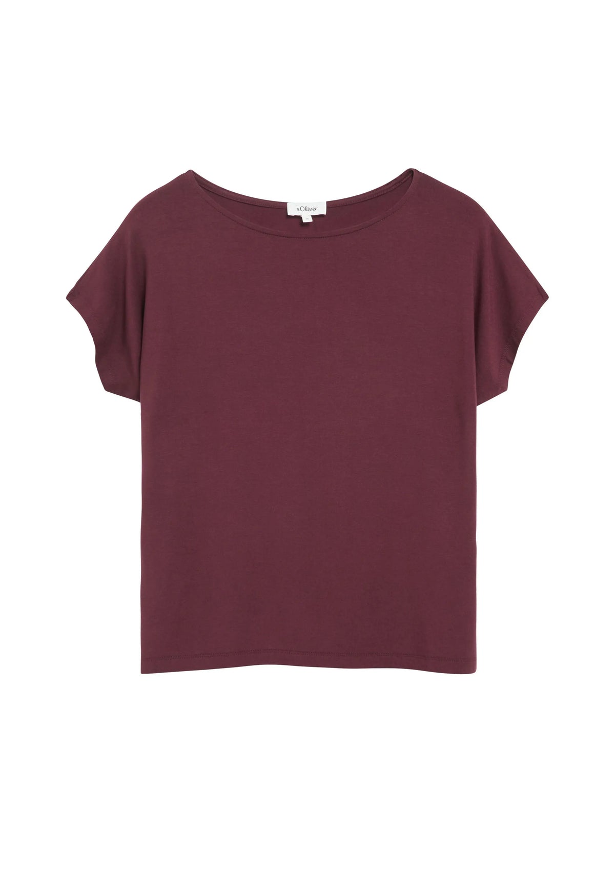 Jerseyshirt mit überschnittenen Schultern