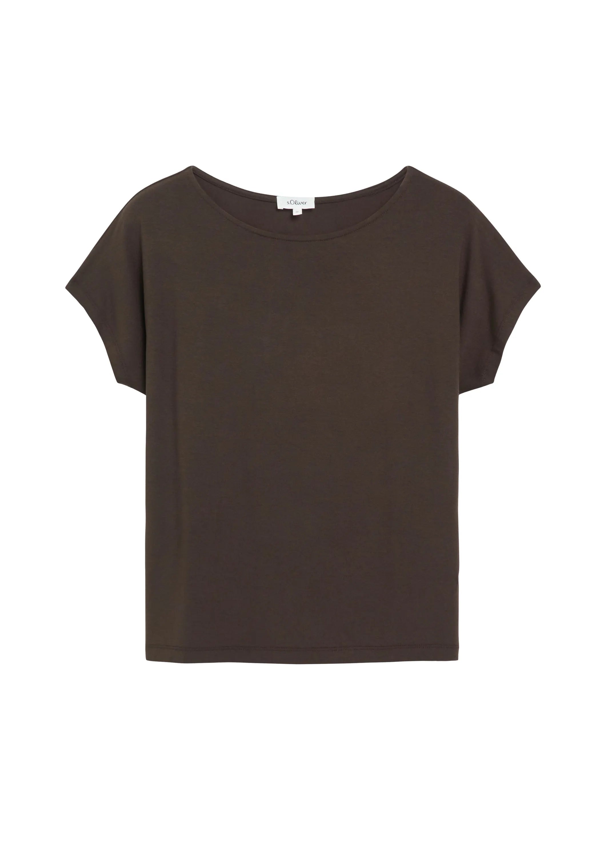 Jerseyshirt mit überschnittenen Schultern