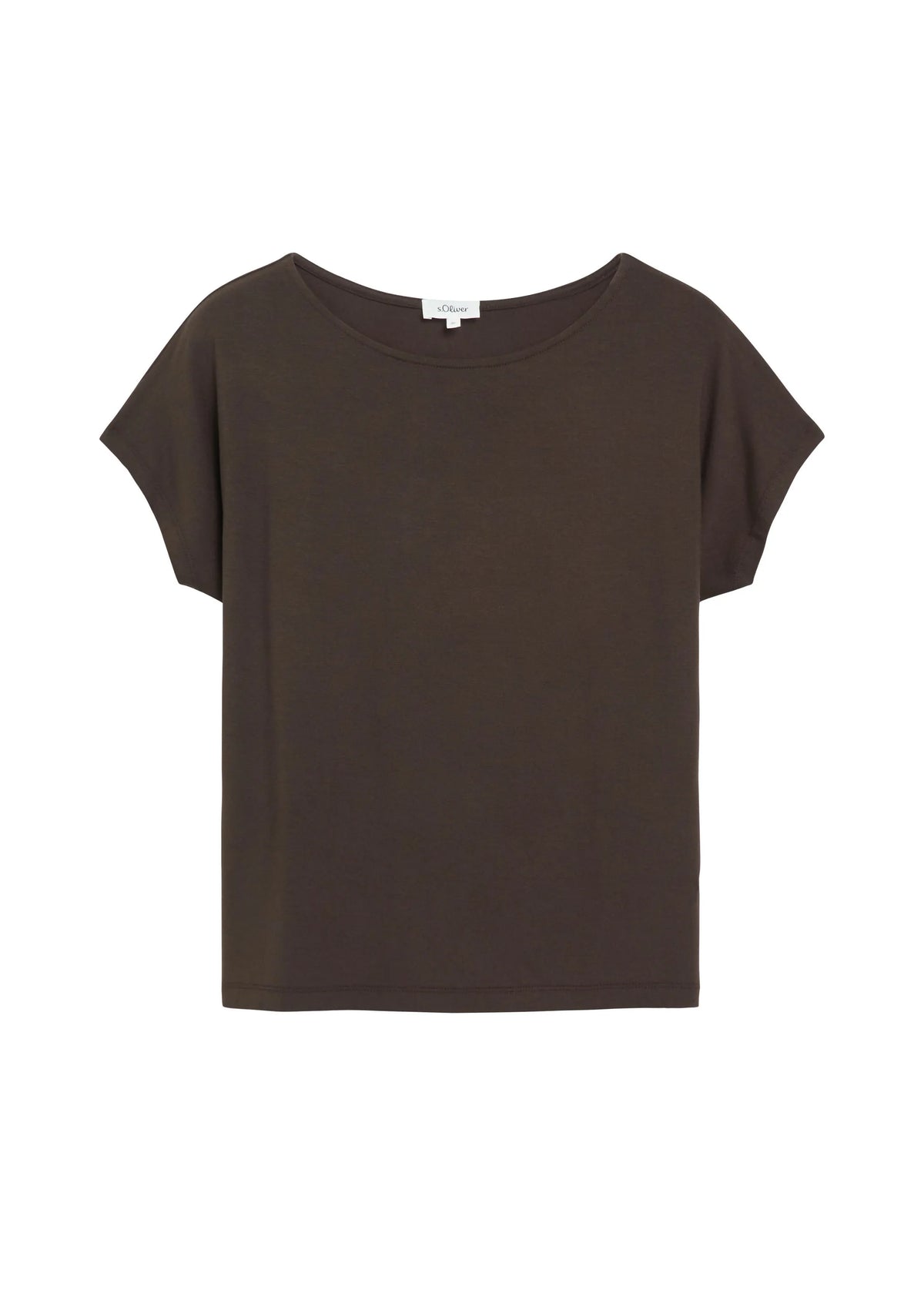 Jerseyshirt mit überschnittenen Schultern