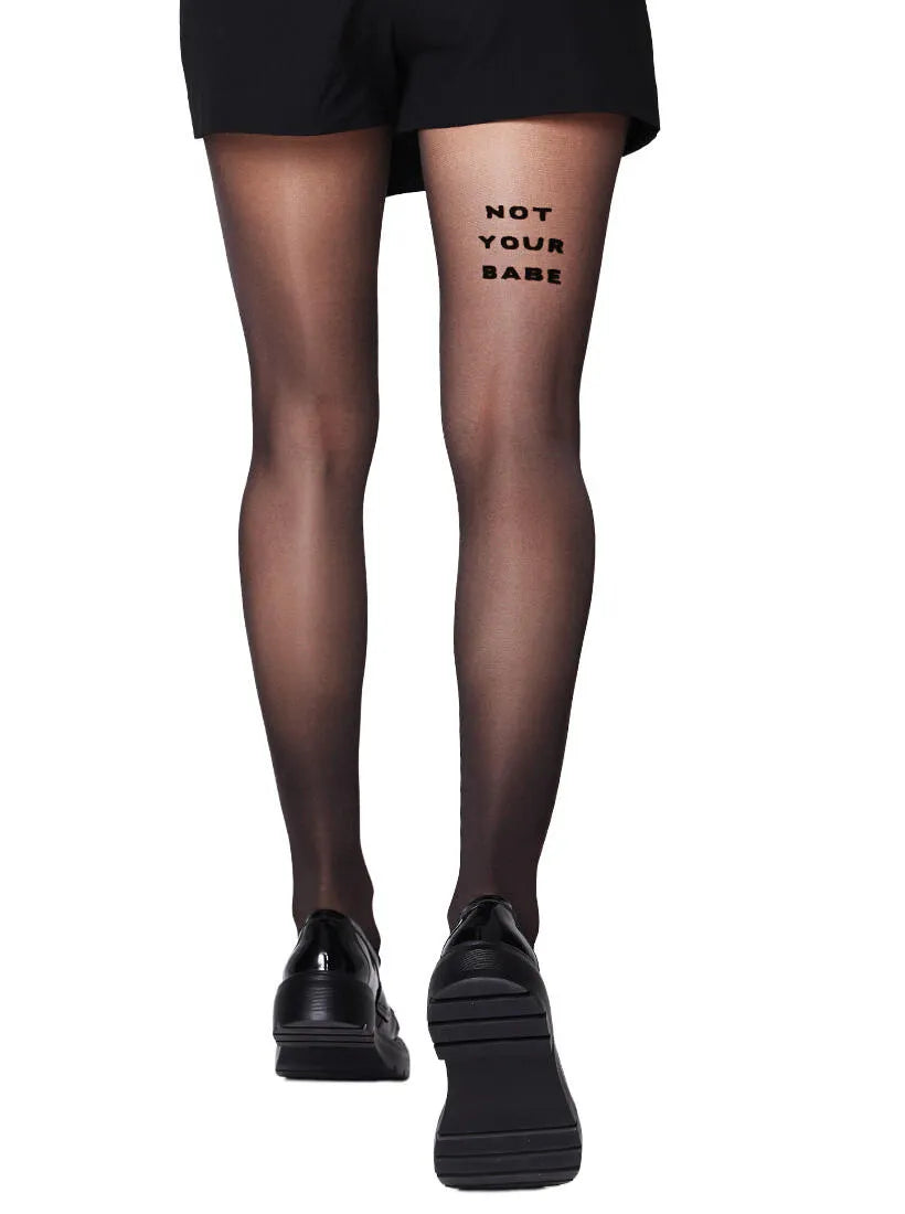 Strumpfhose NOT YOUR BABE