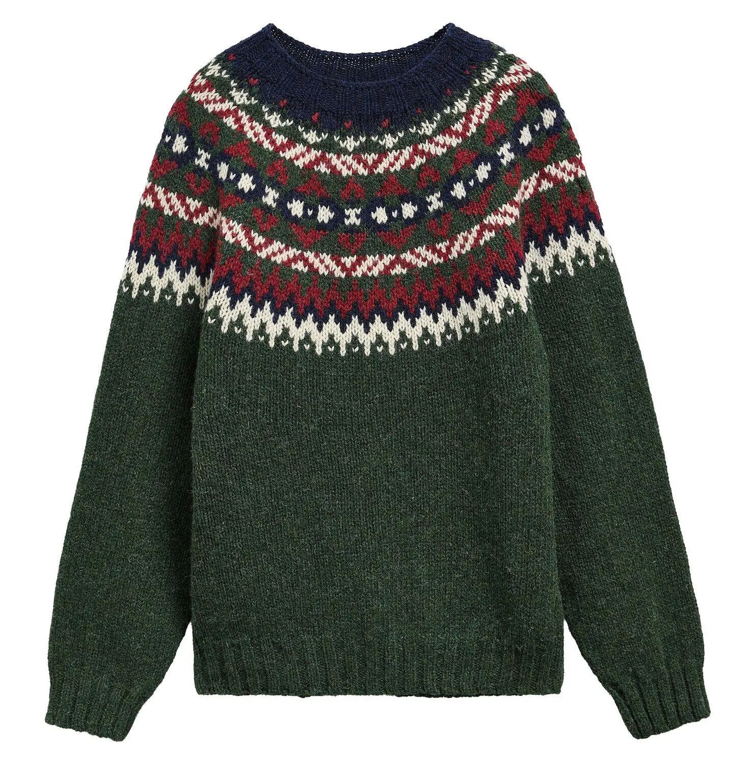 Strickpullover aus Wolle