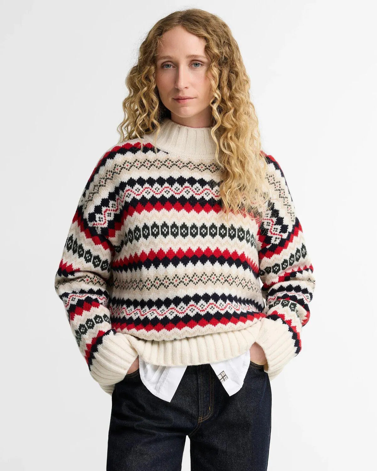 Strickpullover aus Wollmix