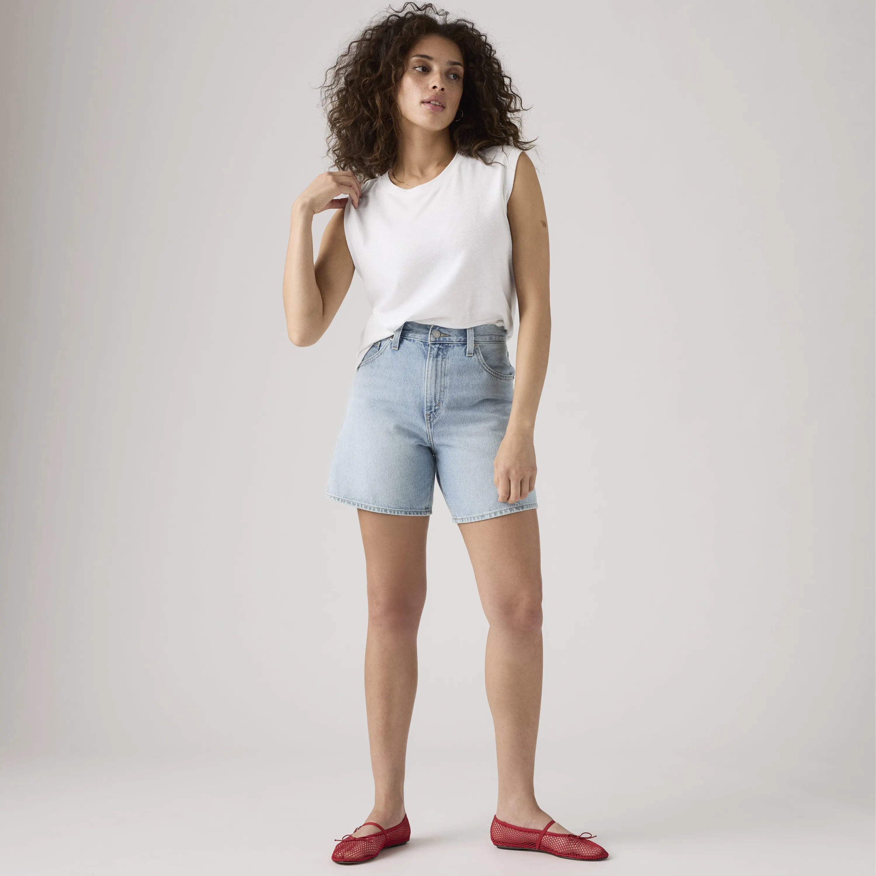 Jeansshorts High Waist Baggy
