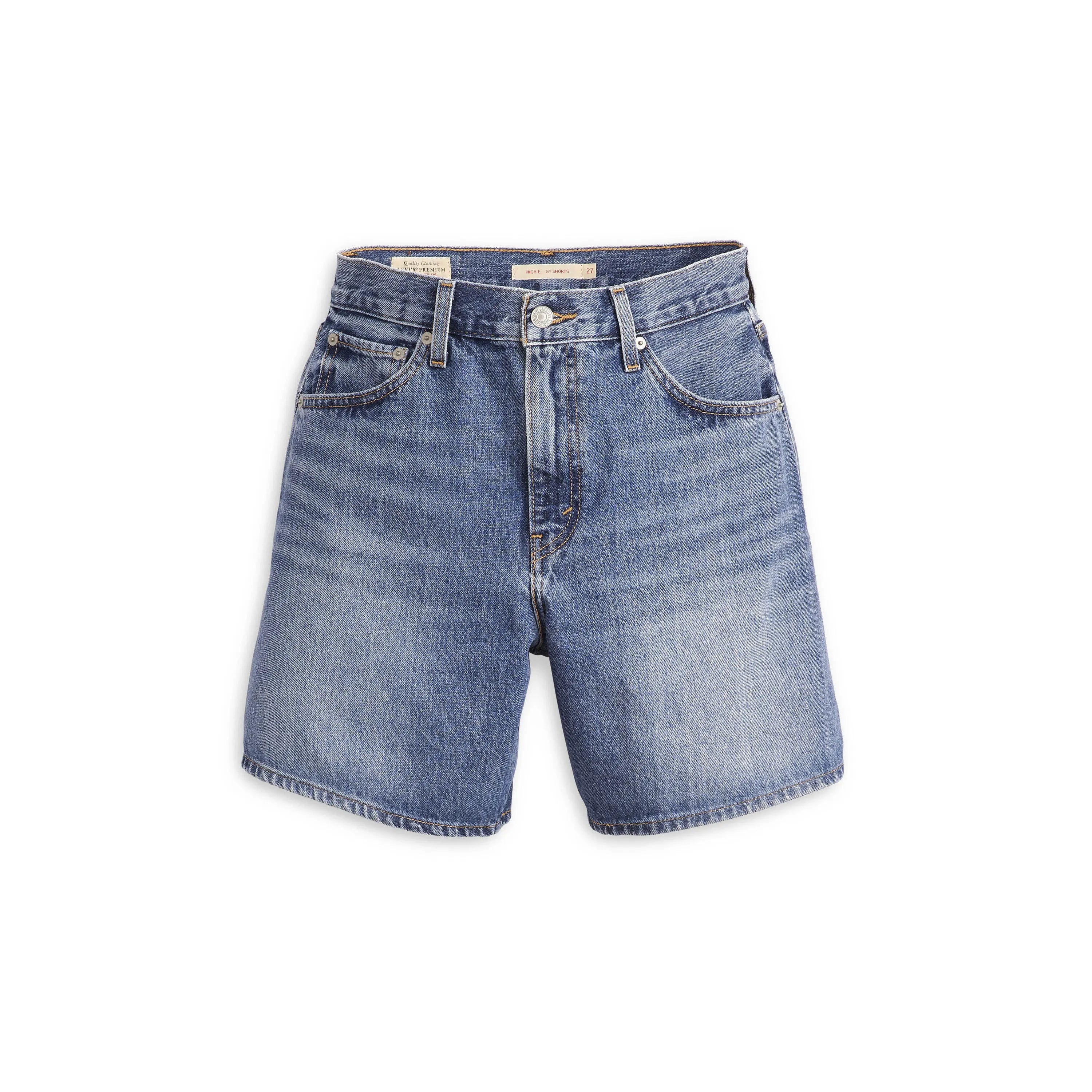 High-Rise Baggy Shorts