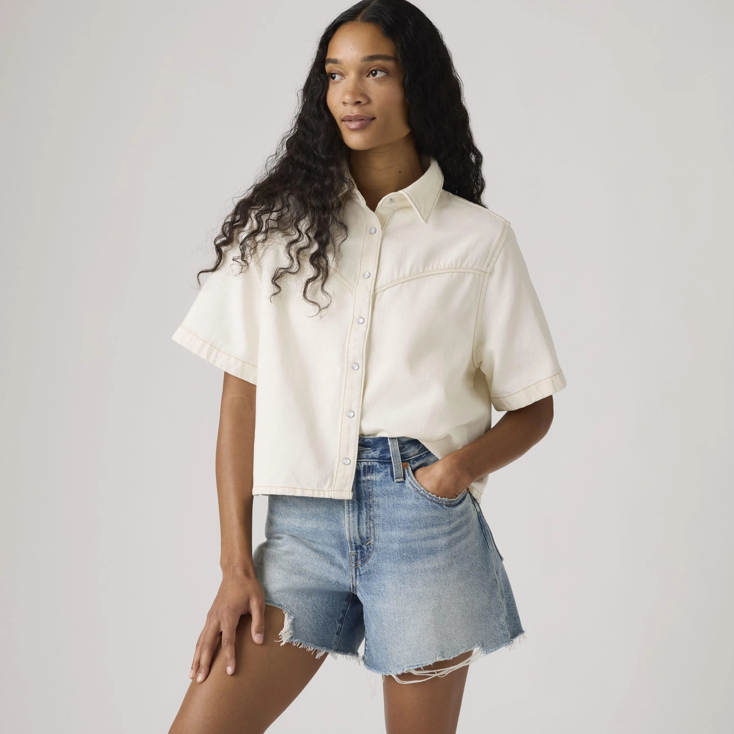 Jeansjacke aus Baumwolle