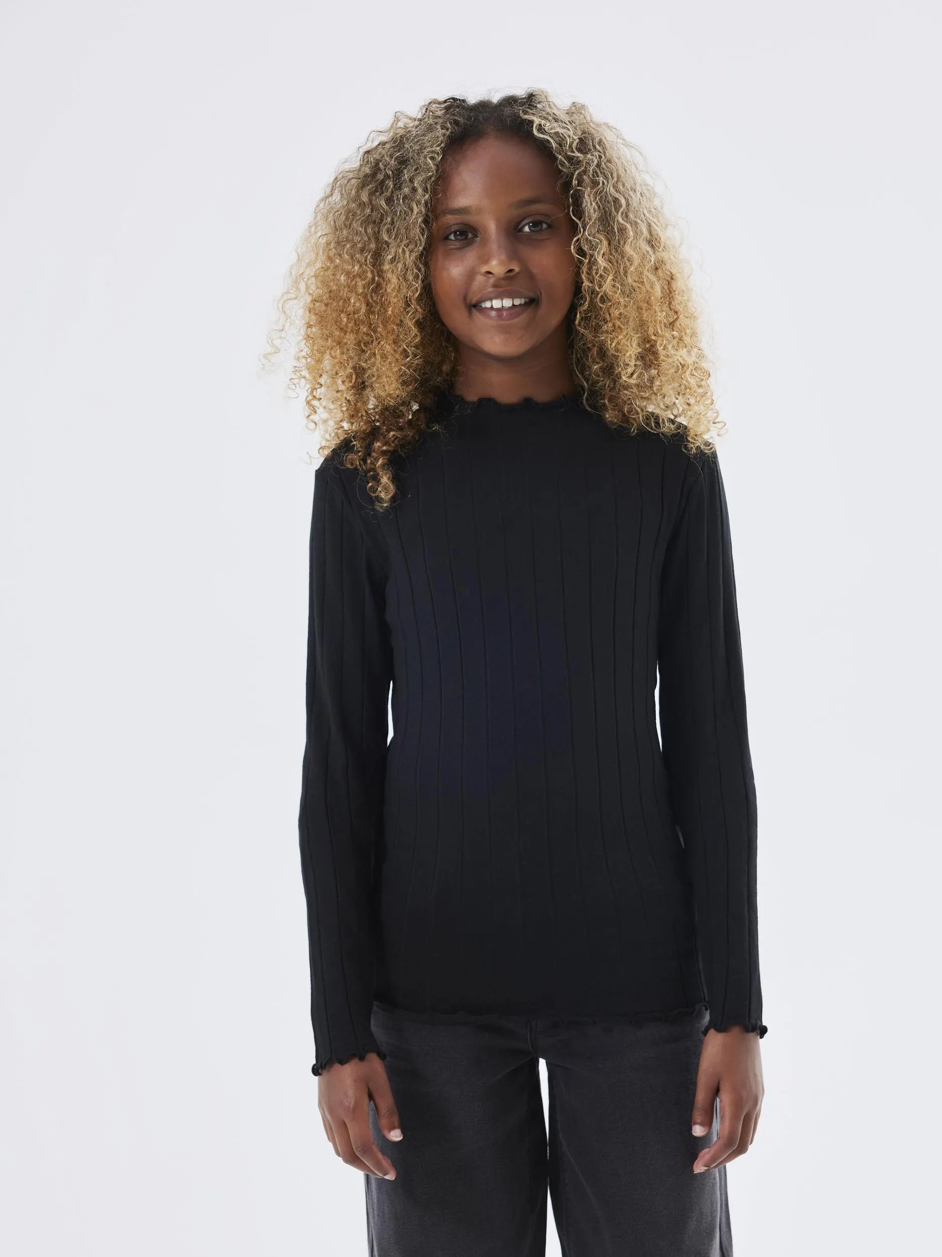 Geripptes Langarmshirt