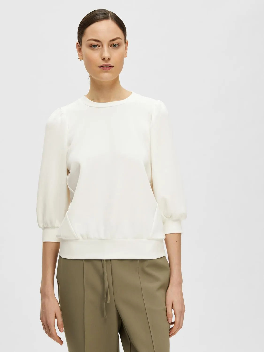 Sweatshirt mit Puffärmeln