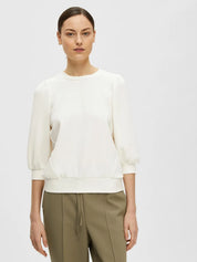 Sweatshirt mit Puffärmeln