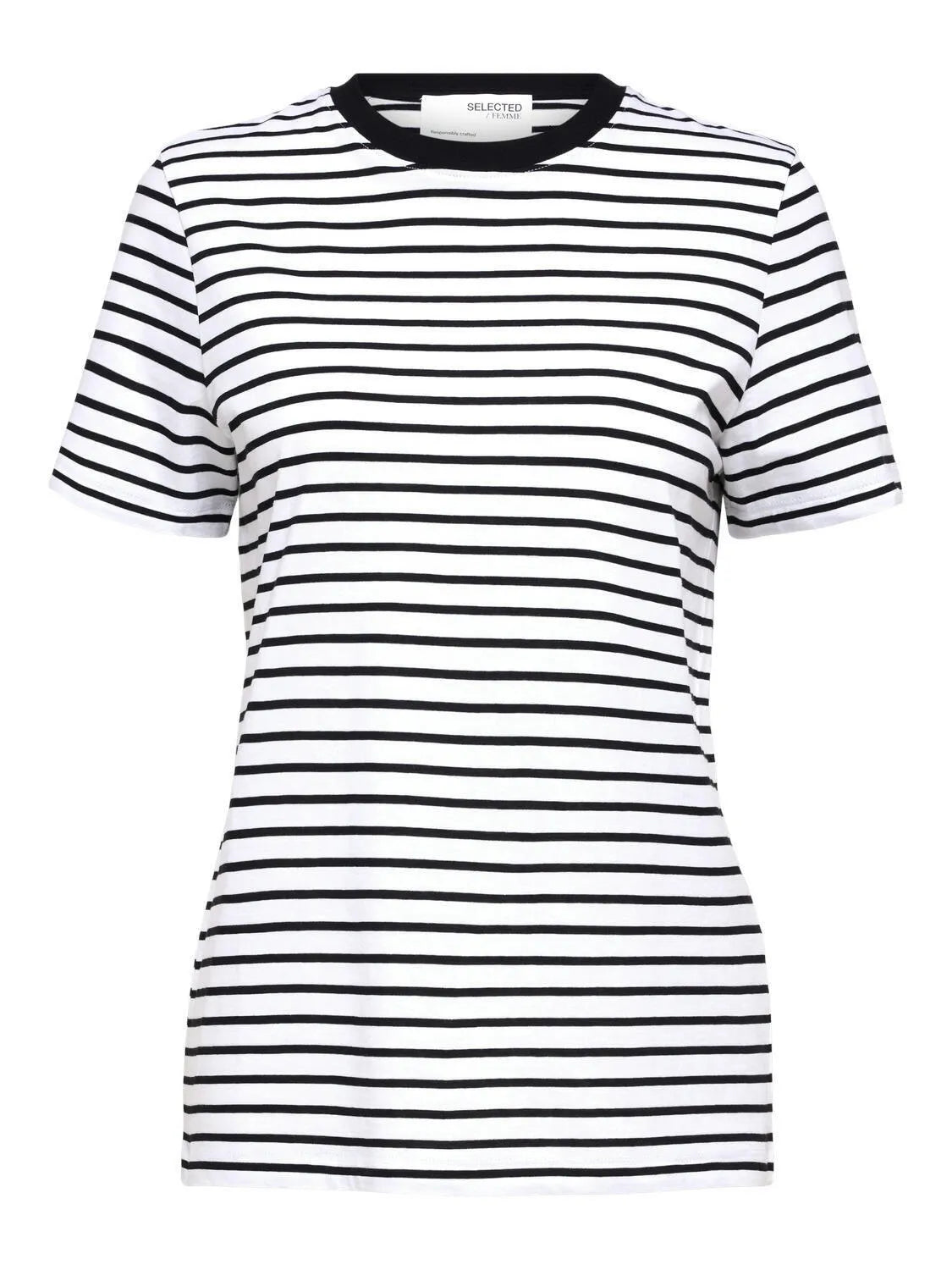 T-Shirt gestreift aus Baumwolle