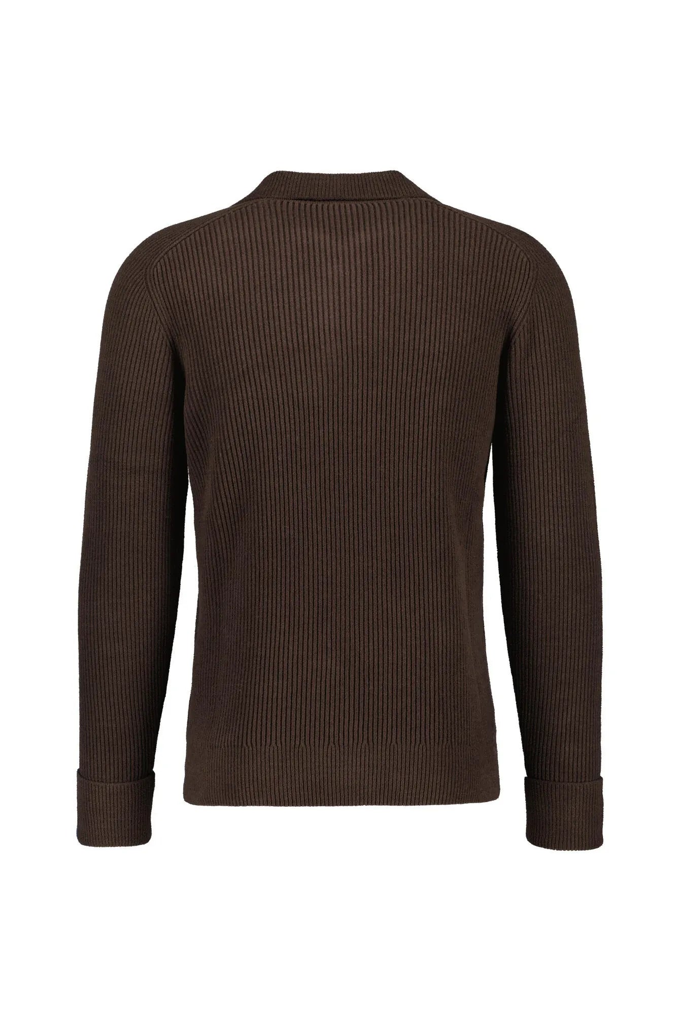 Strickpullover mit Quarter-Zip
