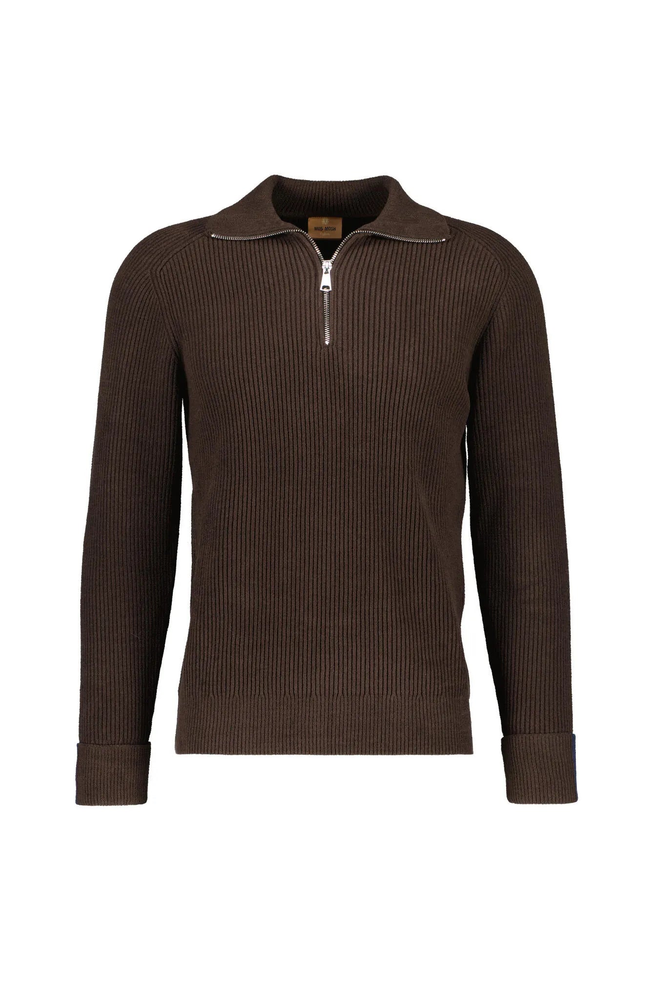Strickpullover mit Quarter-Zip